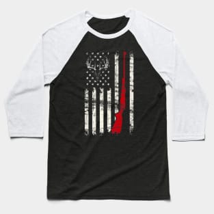 Flag Hunter Skull Baseball T-Shirt